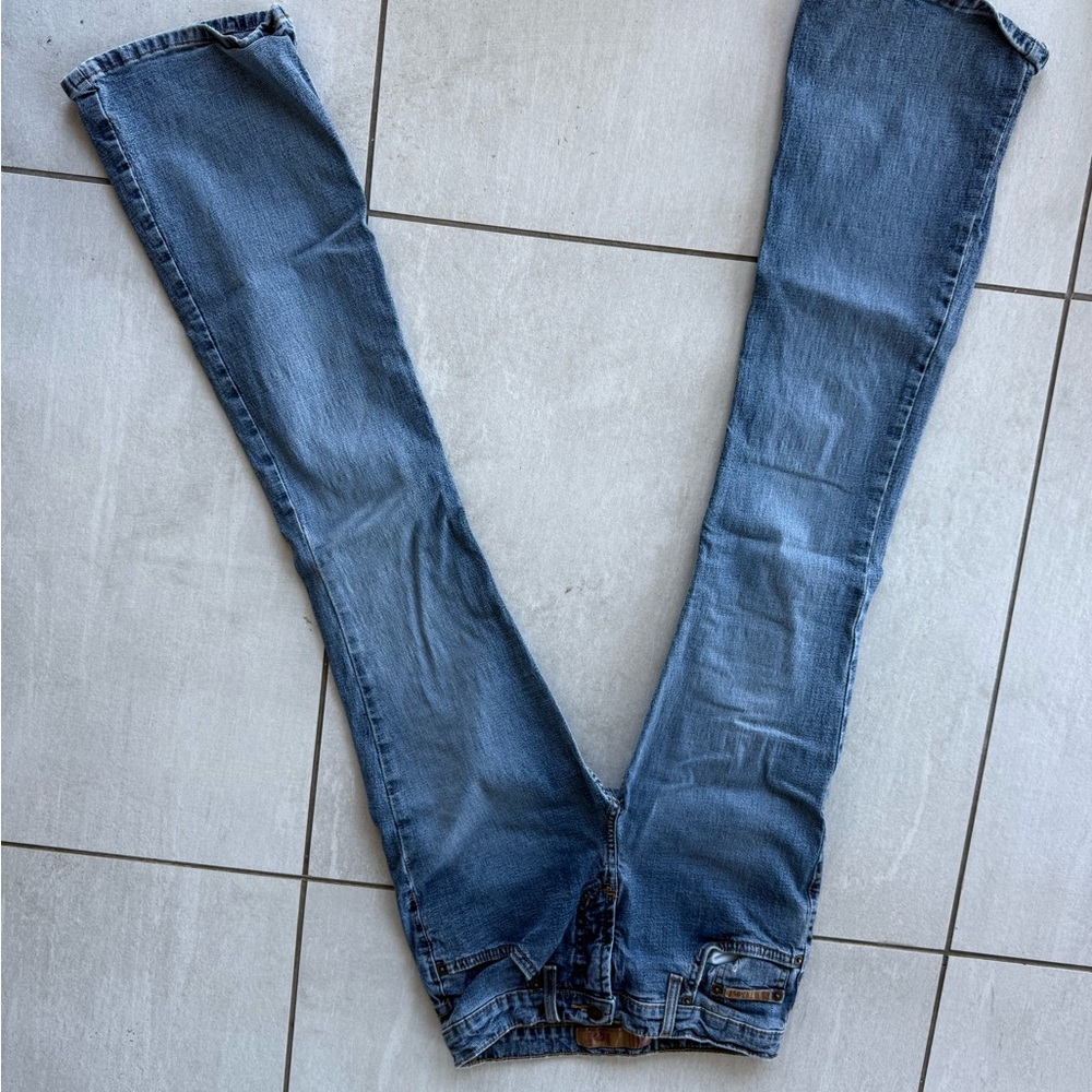Blue Denim Jeans Lowrise flare